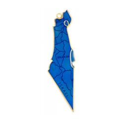 מפה דקורטיבית של ישראל תליית קיר אמייל ב... | קישוטים לבית